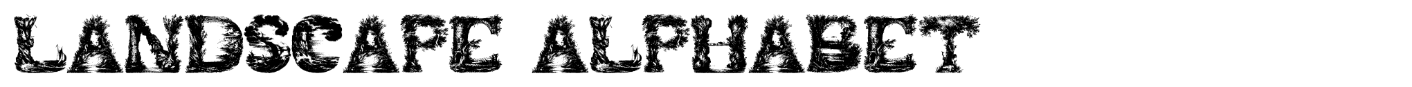Landscape Alphabet image